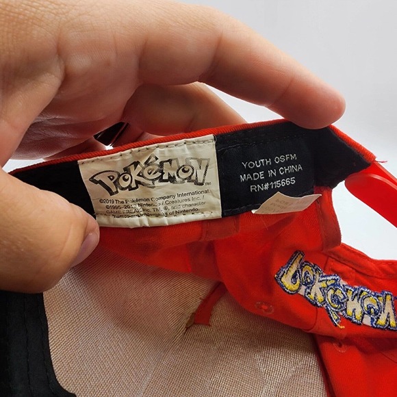 Pokémon Poke Ball Hat Cap Flat Snap Back Youth Size 1 Size Fits Most Adjustable - Picture 6 of 7